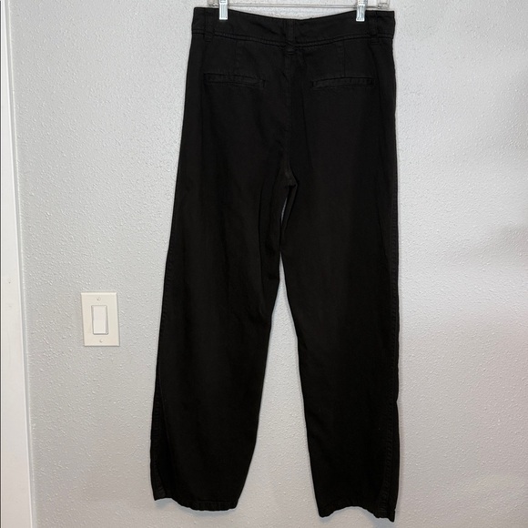 Vince Women's Black High-Waist Washed Casual Pant Size 12 - Picture 5 of 6